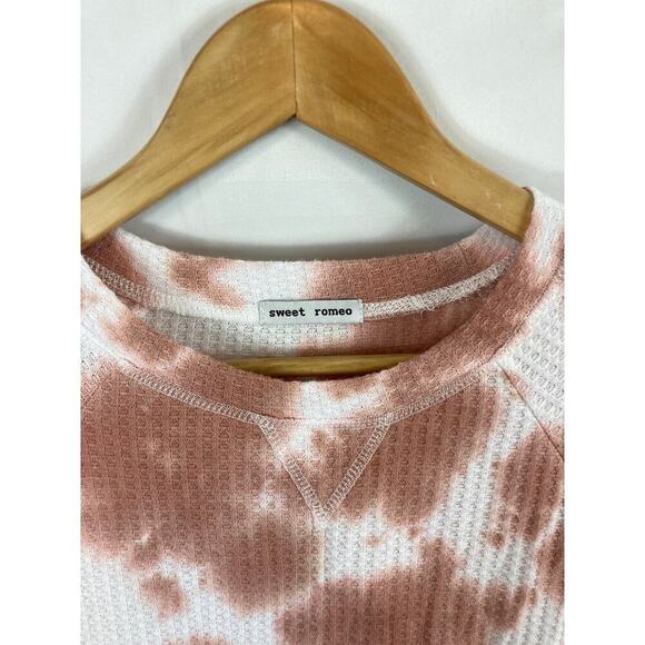 NWOT Sweet Romeo Tie-Dye Thermal Top size small - Picture 3 of 5